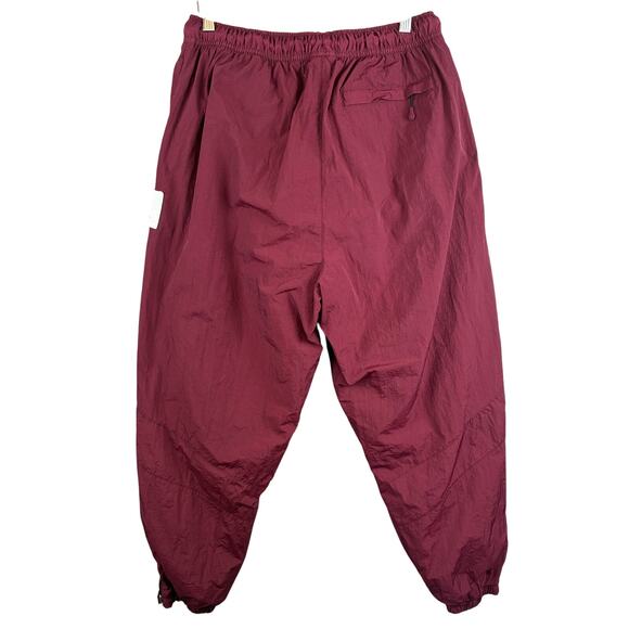 Air Jordan Windbreaker Pants Mens XL Burgundy Maroon Repel Mesh Lined Drawstring - Picture 2 of 16